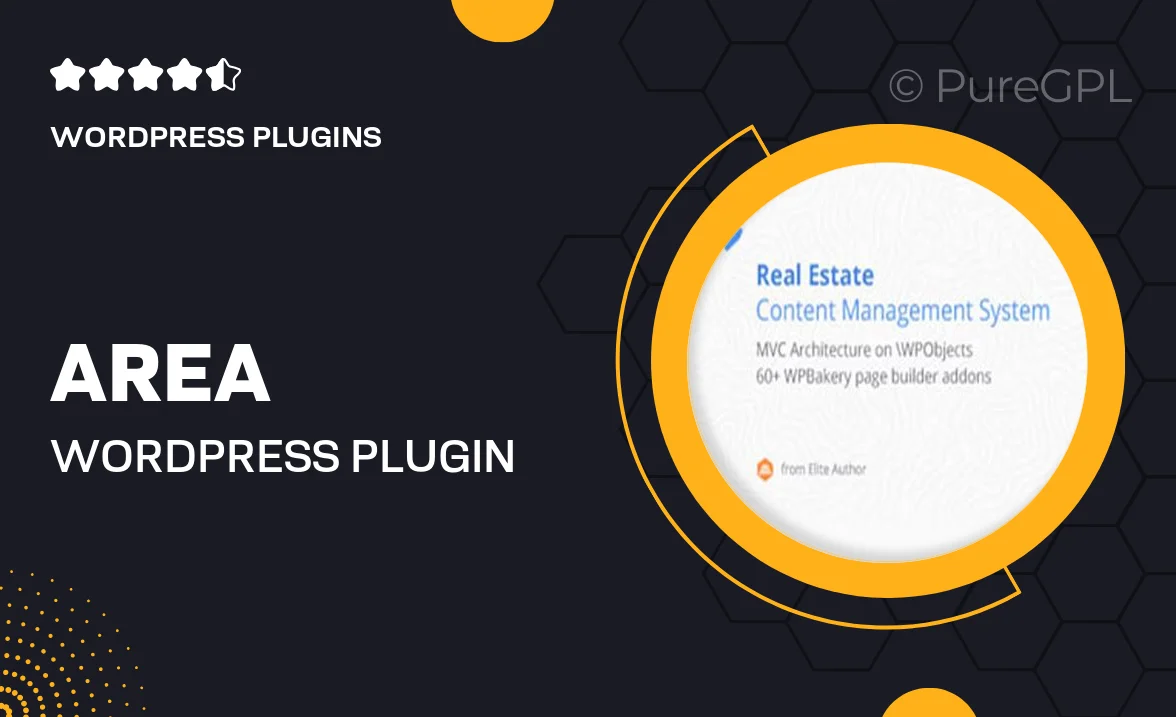 Area WordPress Plugin – Real Estate CMS with 60 WPbakery Page Builder Addons