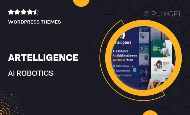 artelligence ai robotics wordpress theme