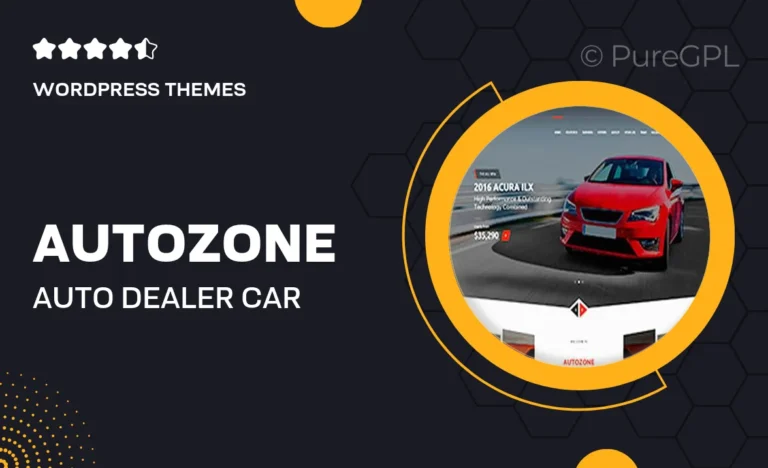 autozone auto dealer car rental theme