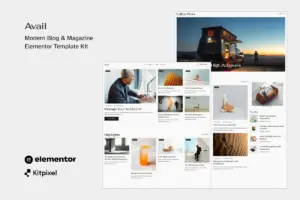 Avail – Modern Blog & Magazine Elementor Template Kit