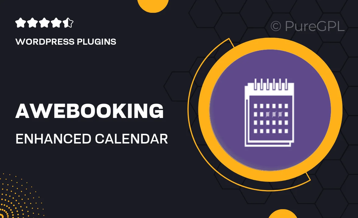 Awebooking | Enhanced Calendar