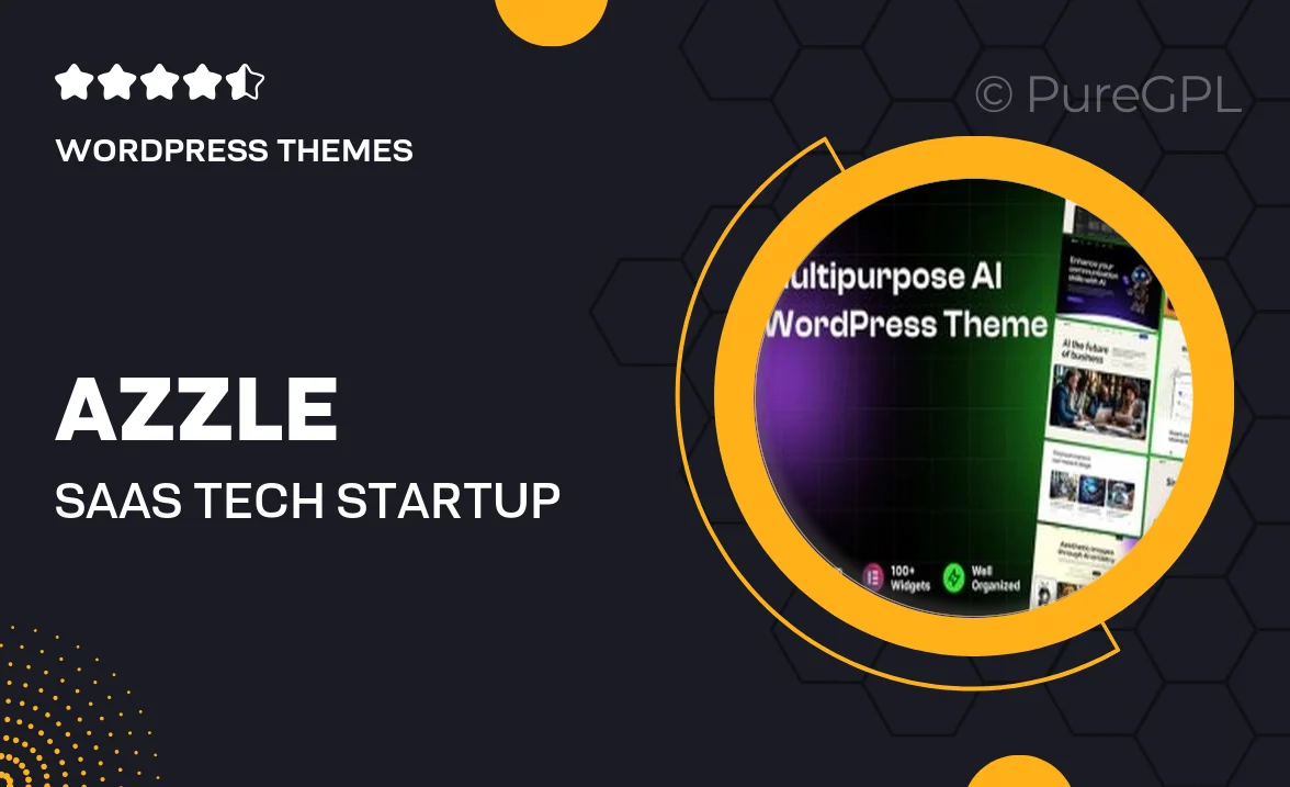 Azzle – SaaS & Tech Startup Elementor WordPress Theme