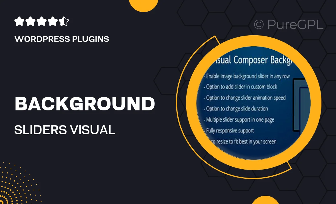 Background Sliders – Visual Composer