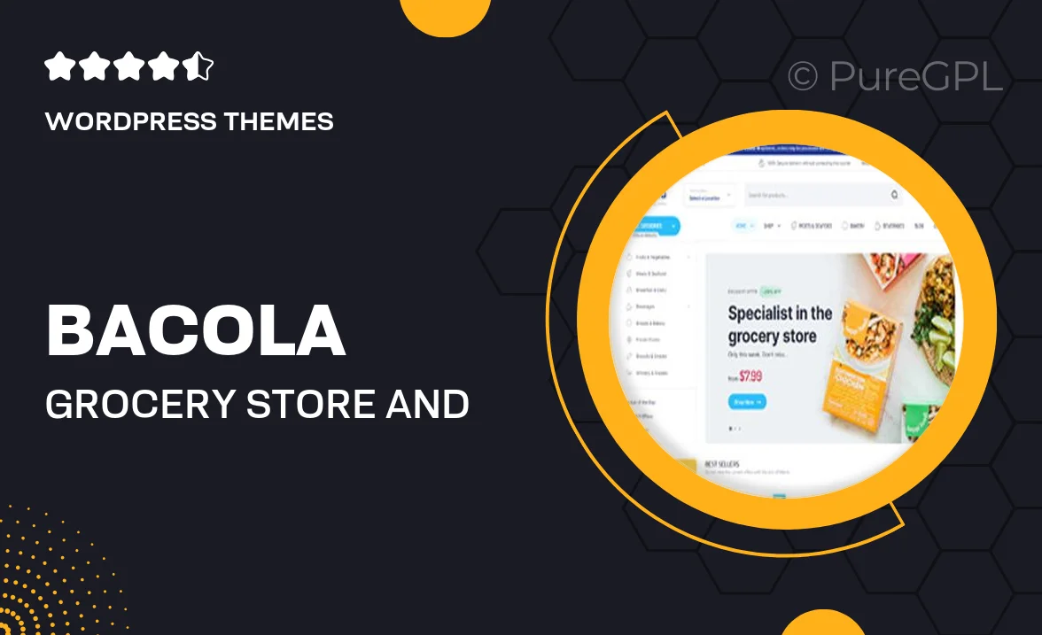 Bacola – Grocery Store and Food eCommerce Theme