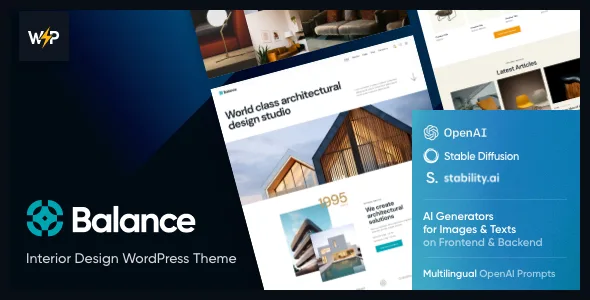 balance interior design wordpress theme 1
