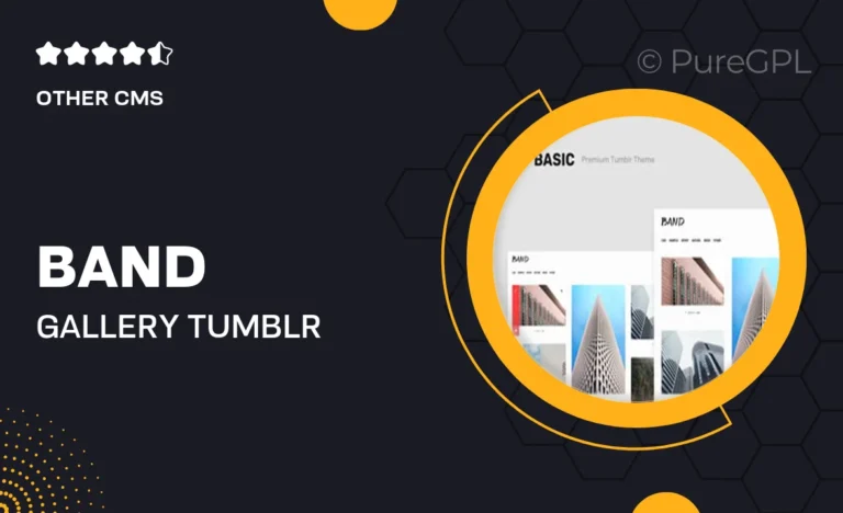 band gallery tumblr theme with dark mode