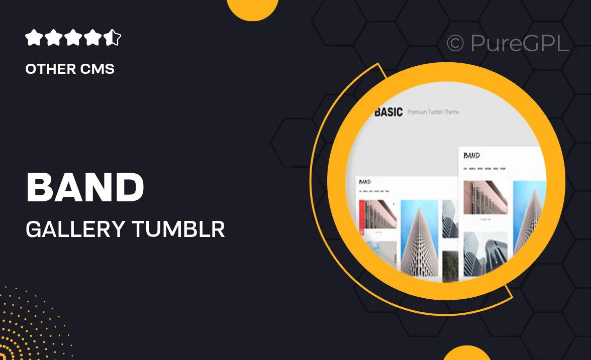 Band – Gallery Tumblr Theme with Dark Mode