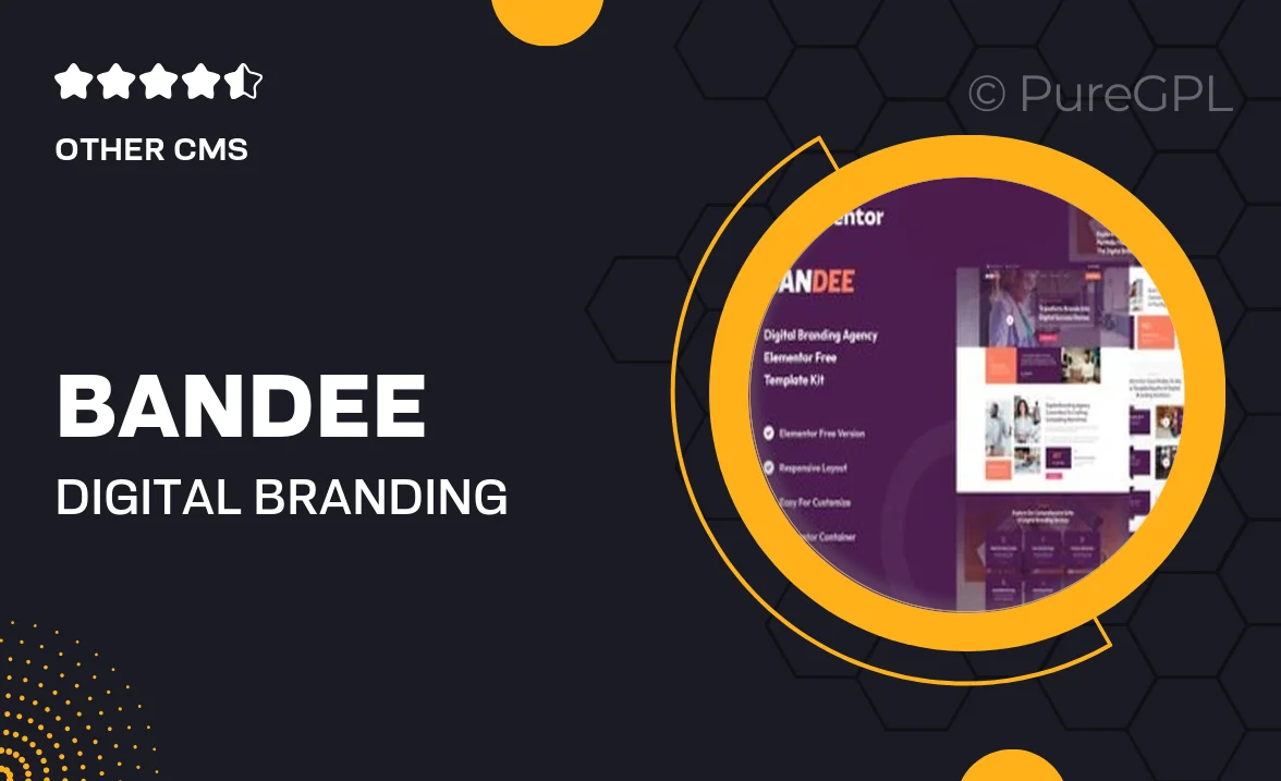 Bandee – Digital Branding Agency Elementor Template Kit