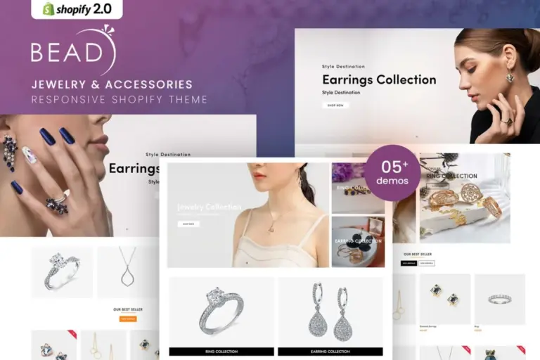 bead jewelry accessories shopify theme 1