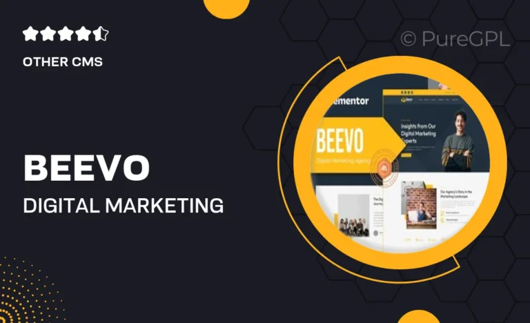beevo digital marketing agency elementor template kit