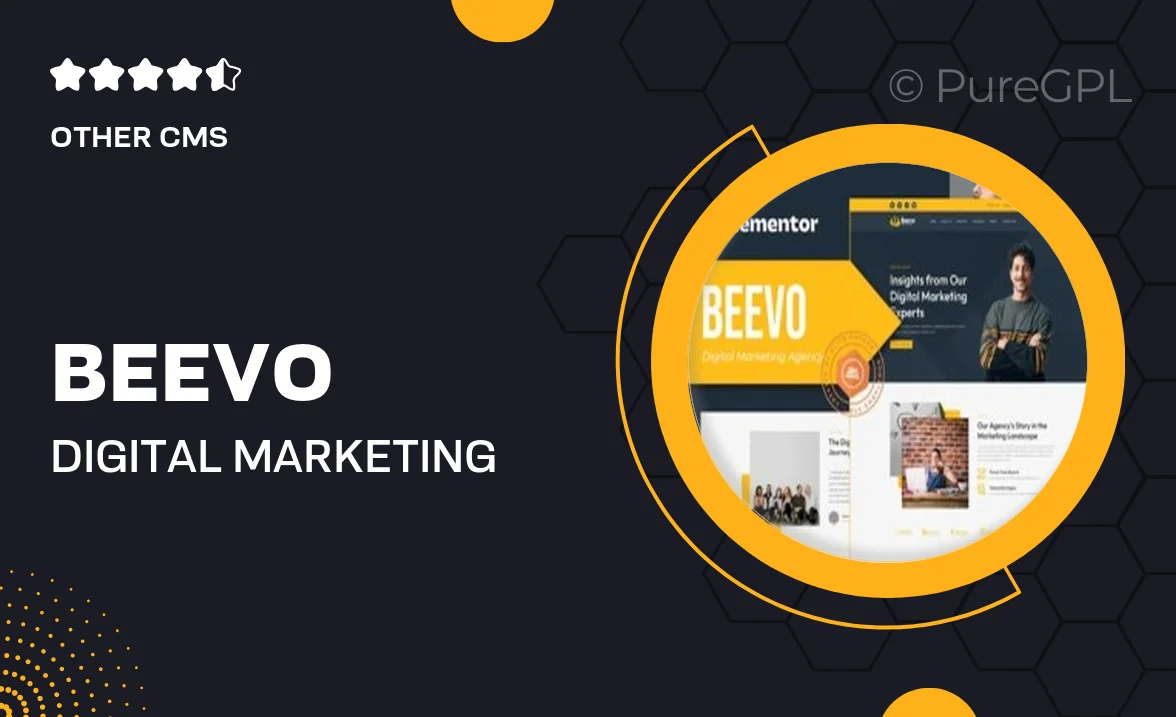 Beevo – Digital Marketing Agency Elementor Template Kit