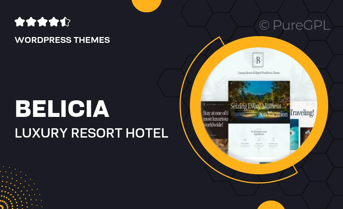 Belicia – Luxury Resort & Hotel WordPress Theme