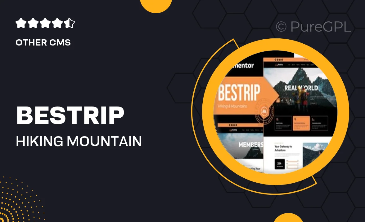 Bestrip – Hiking & Mountain Elementor Template Kit