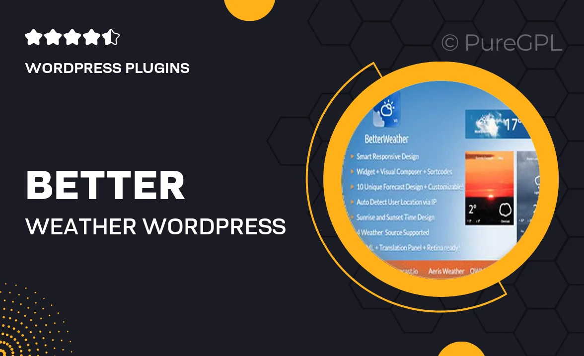 Better Weather – WordPress and Visual Composer Widget