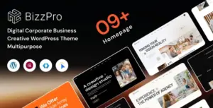 Bizzpro – Digital Corporate Business Creative WordPress Theme Multipurpose