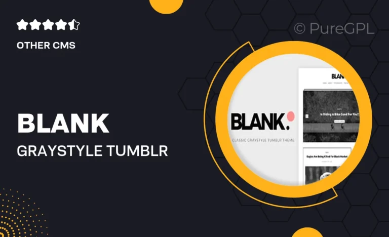 blank gray style tumblr theme