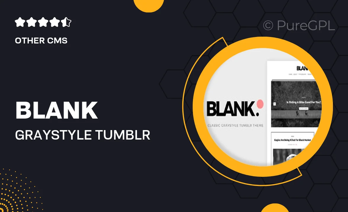 Blank – Gray-Style Tumblr Theme
