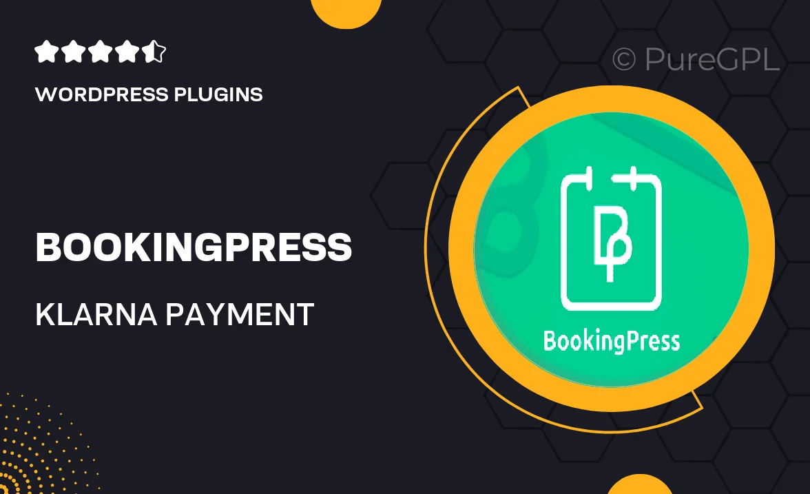 Bookingpress | Klarna Payment Gateway Addon