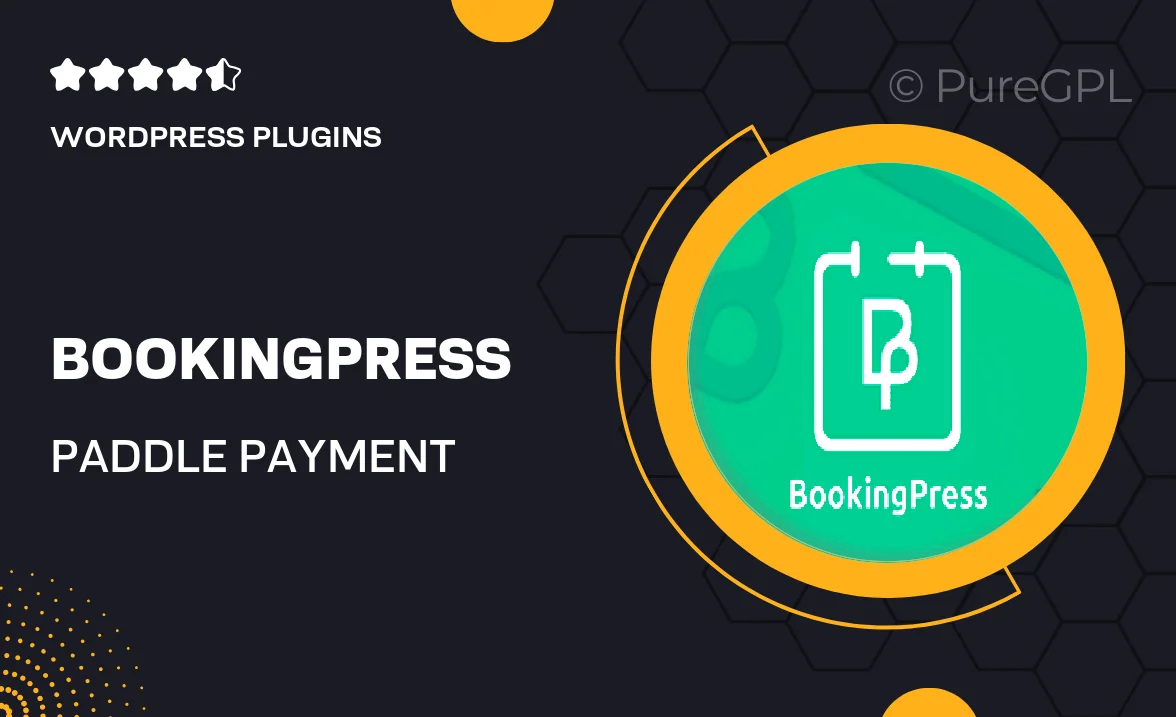 Bookingpress | Paddle Payment Gateway Addon