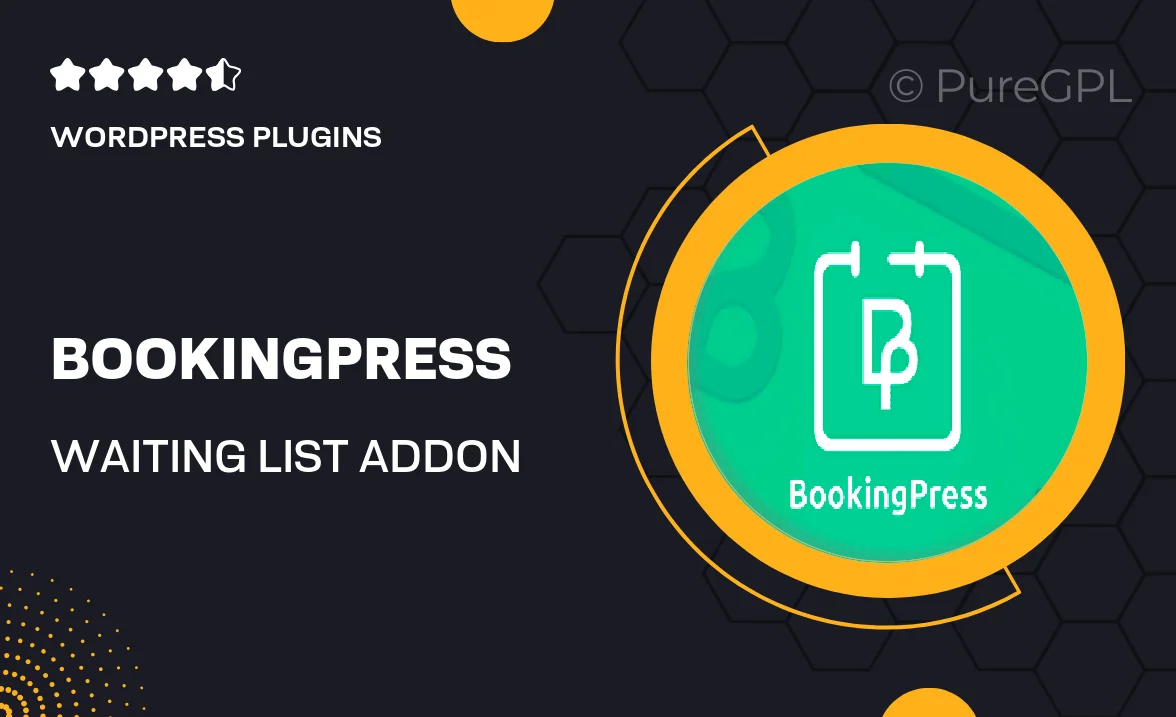 Bookingpress | Waiting List Addon
