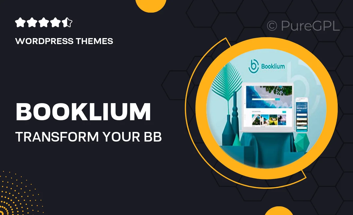 Booklium – Transform Your B&B Business with Multipurpose WordPress Theme