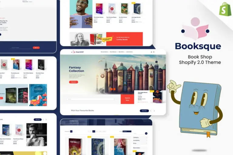 booksque book shop shopify theme 1