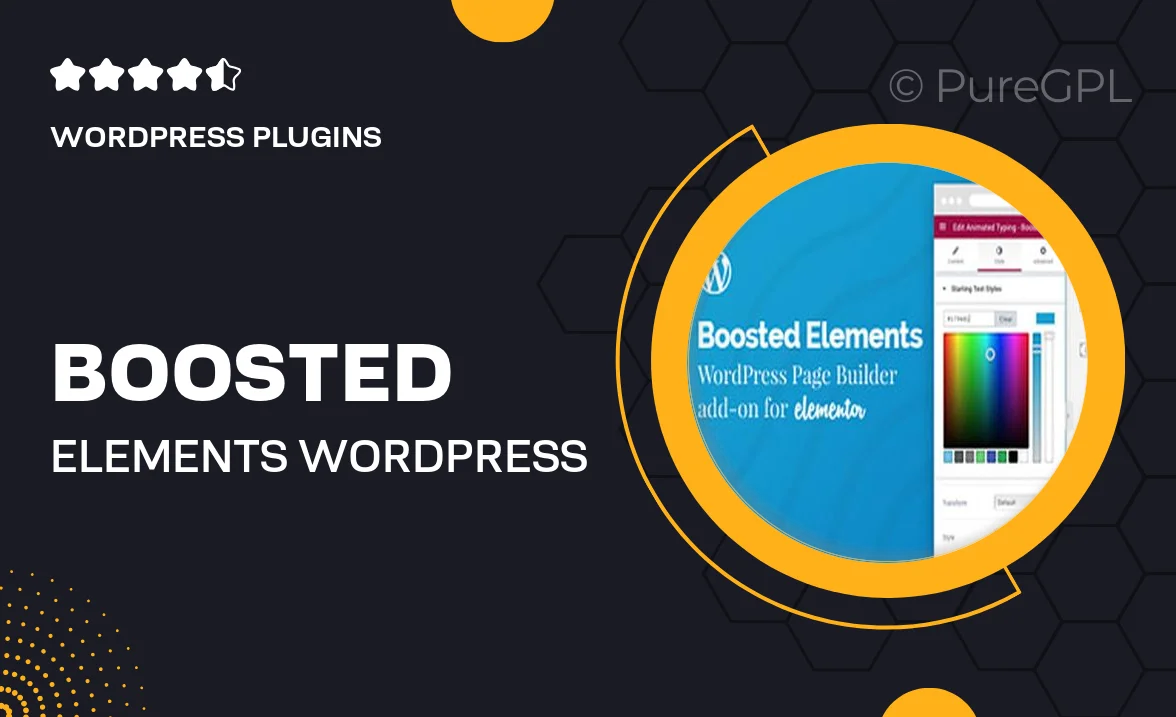 Boosted Elements | WordPress Page Builder Add-on for Elementor