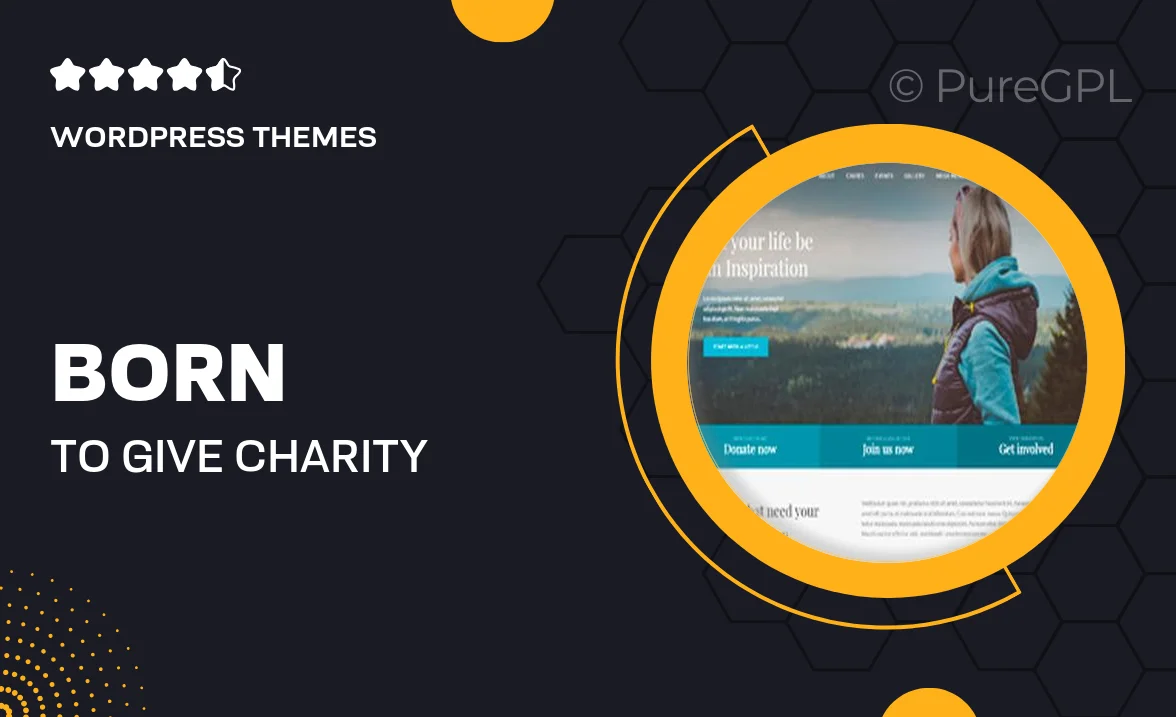 Born To Give – Charity Crowdfunding Responsive WordPress Theme