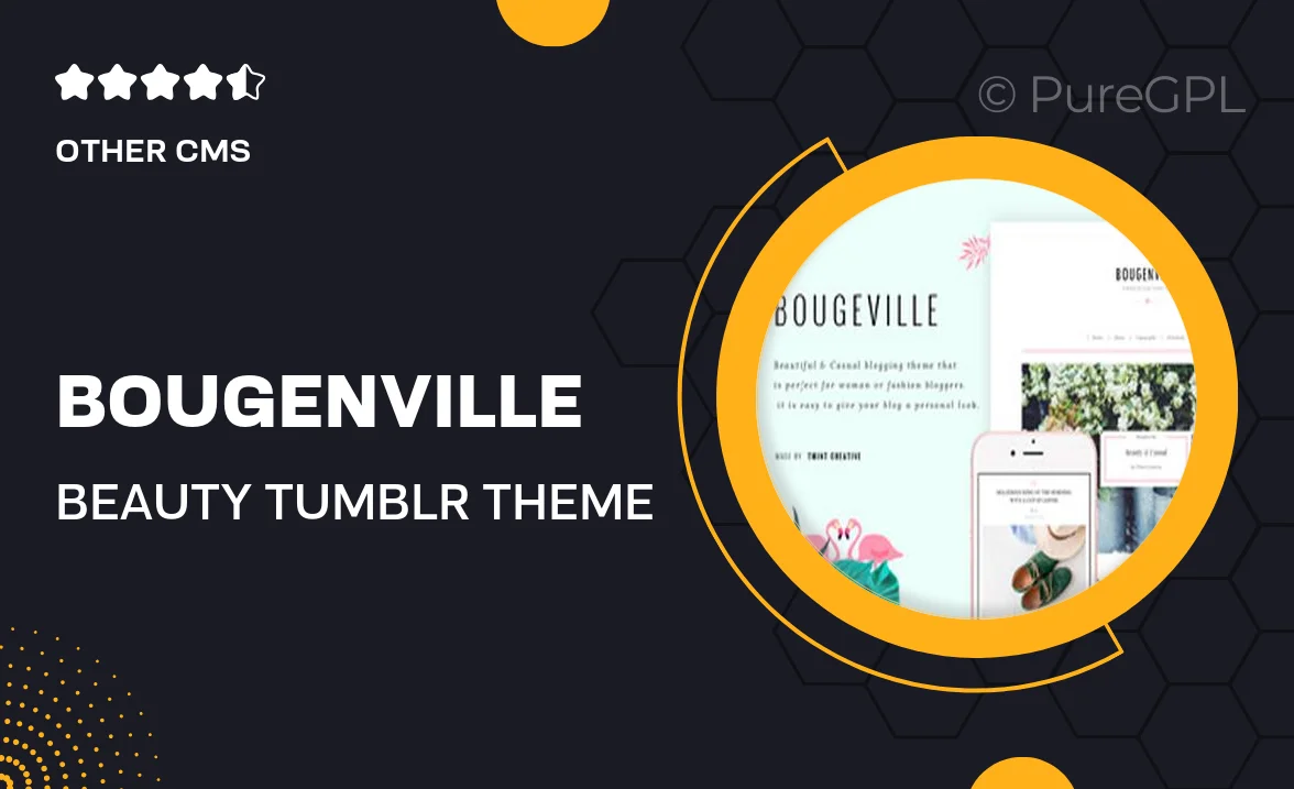 Bougenville – Beauty Tumblr Theme