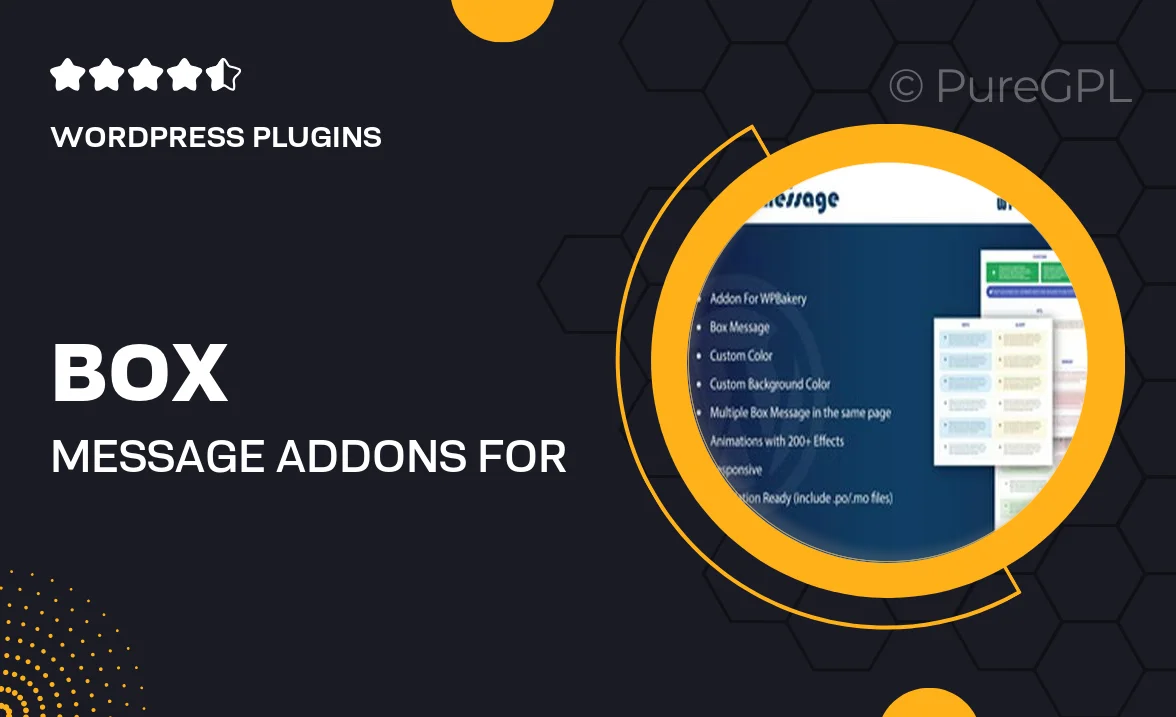 Box Message – Addons for WPBakery Page Builder WordPress Plugin