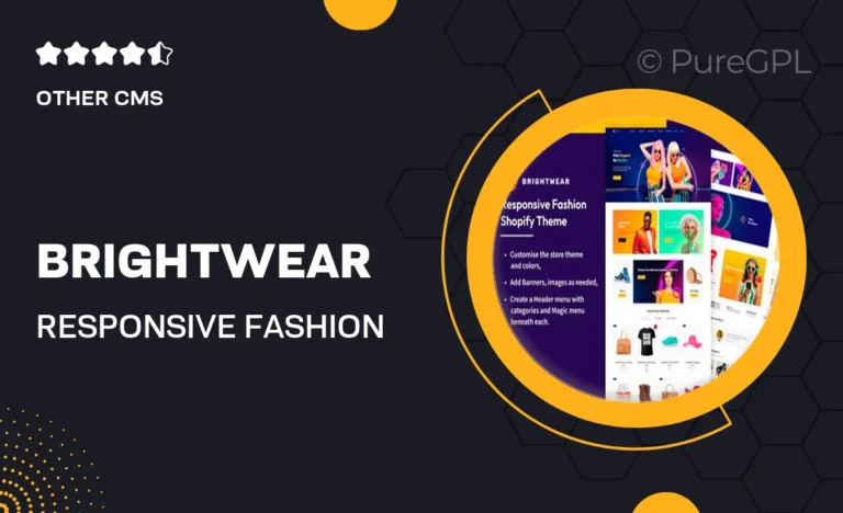 brightwear responsive fashion shopify theme