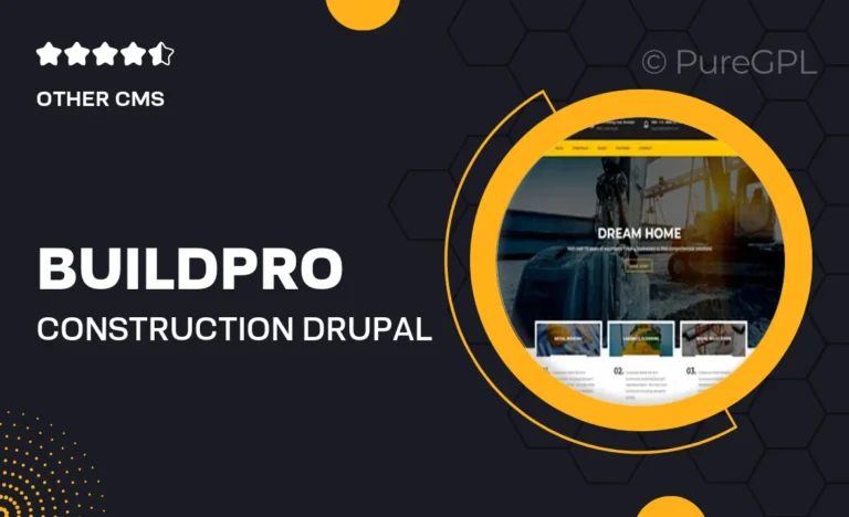 buildpro construction drupal 9 theme