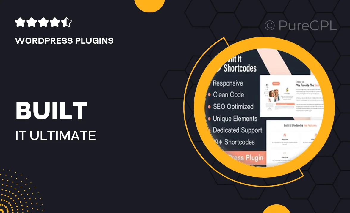 Built It – Ultimate Shortcode WordPress Plugin For WP Bakery Page Builder Extensions Addon