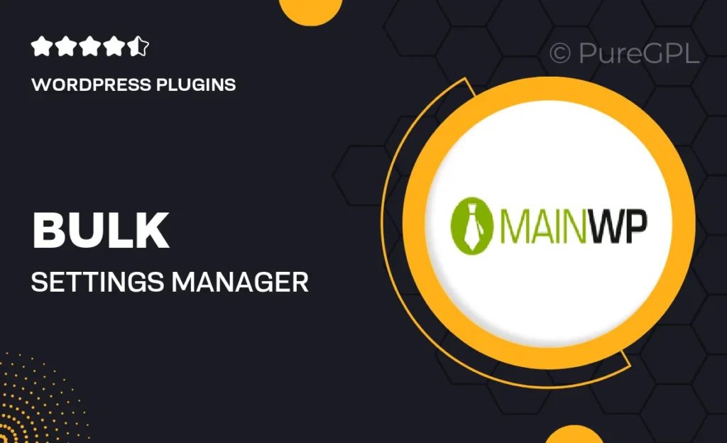 Bulk Settings Manager Extension 30 Bulk Settings Manager Extension