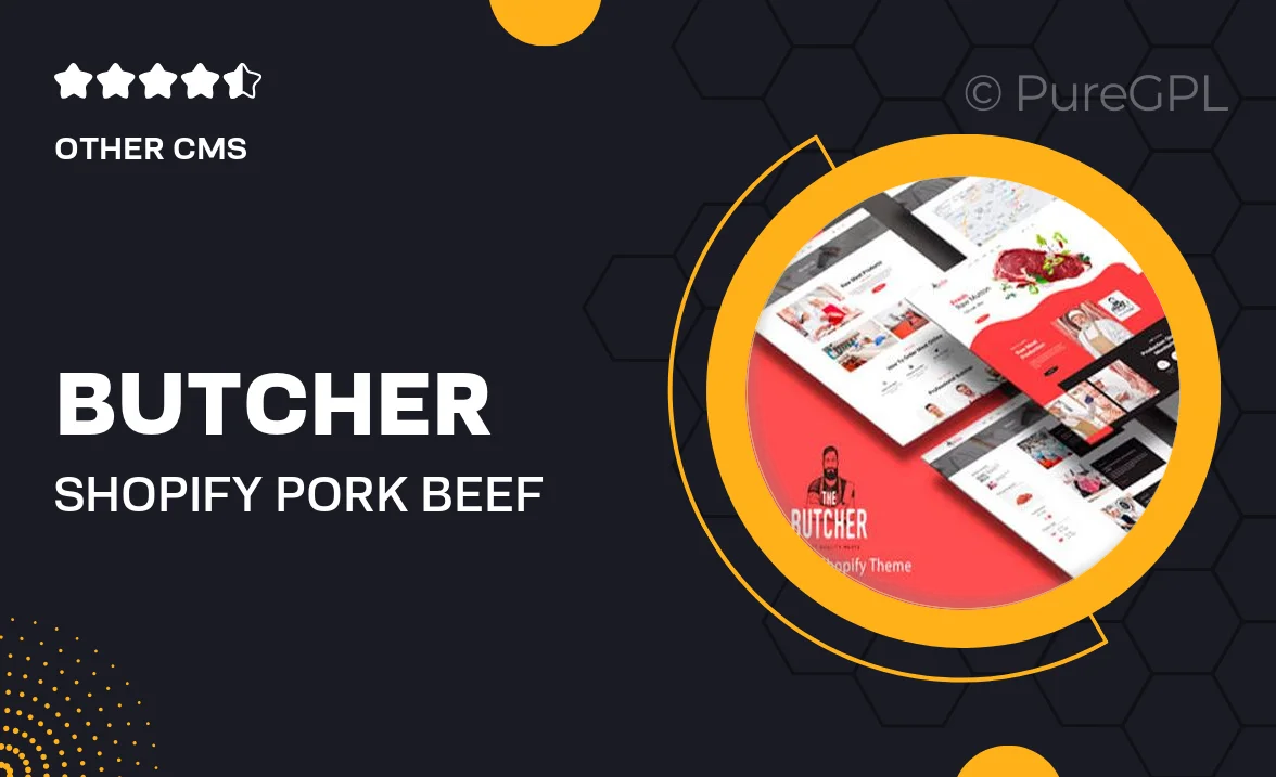 Butcher – Shopify Pork, Beef Sea Food Meat Store