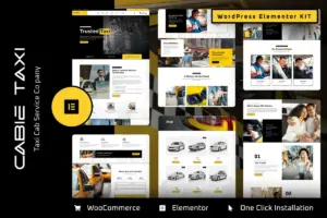 Cabie – Taxi & Booking Service Elementor Pro Template Kit