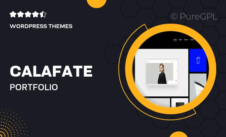calafate portfolio woocommerce creative wordpress theme