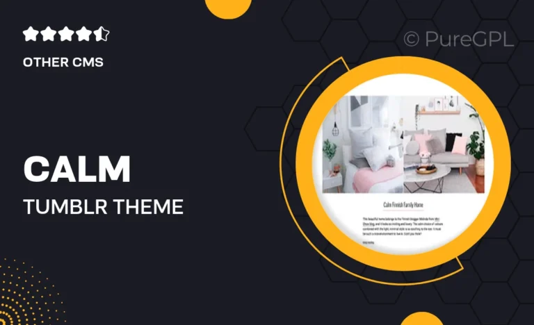 calm tumblr theme