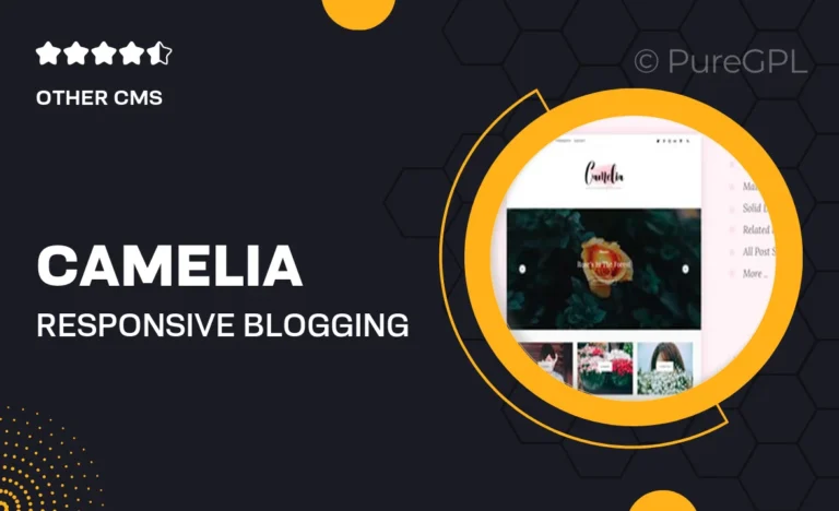 camelia responsive blogging tumblr theme