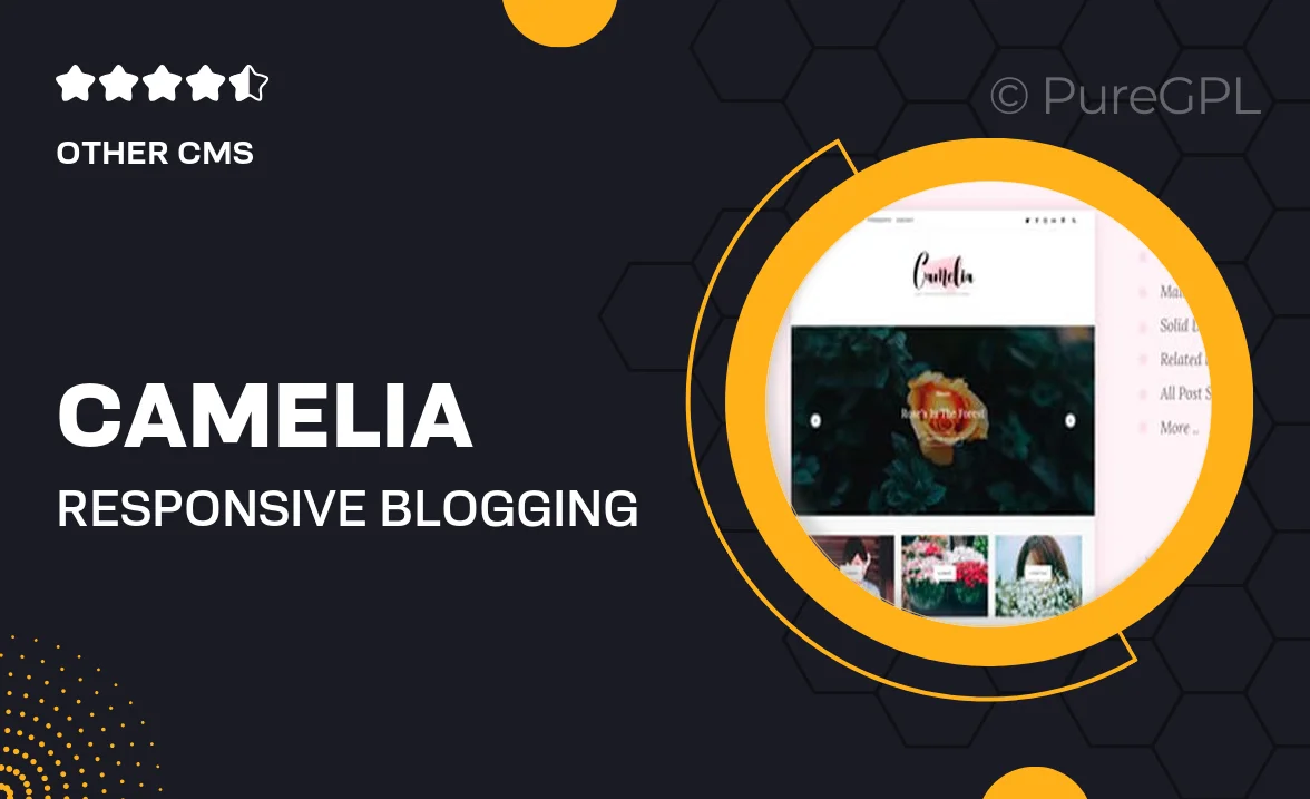 Camelia – Responsive Blogging Tumblr Theme