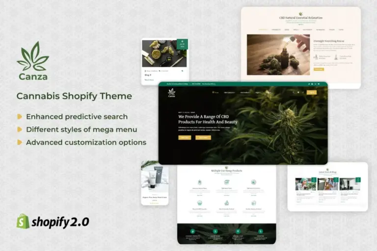 canza medical marijuana shopify theme 1