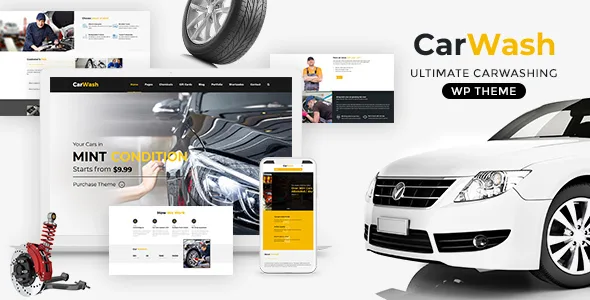 car wash auto spa wordpress theme 1