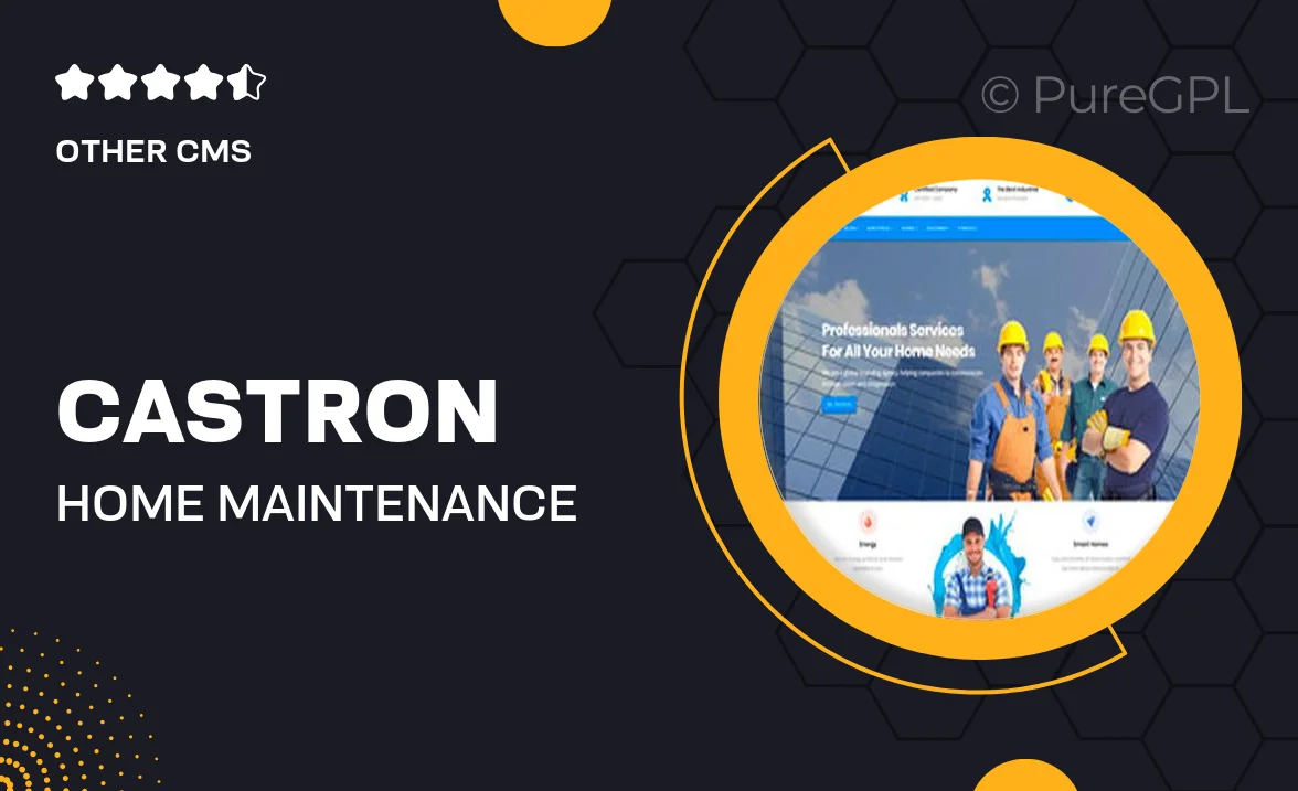 Castron – Home Maintenance, Repair and Improvement Services Drupal 9 Theme