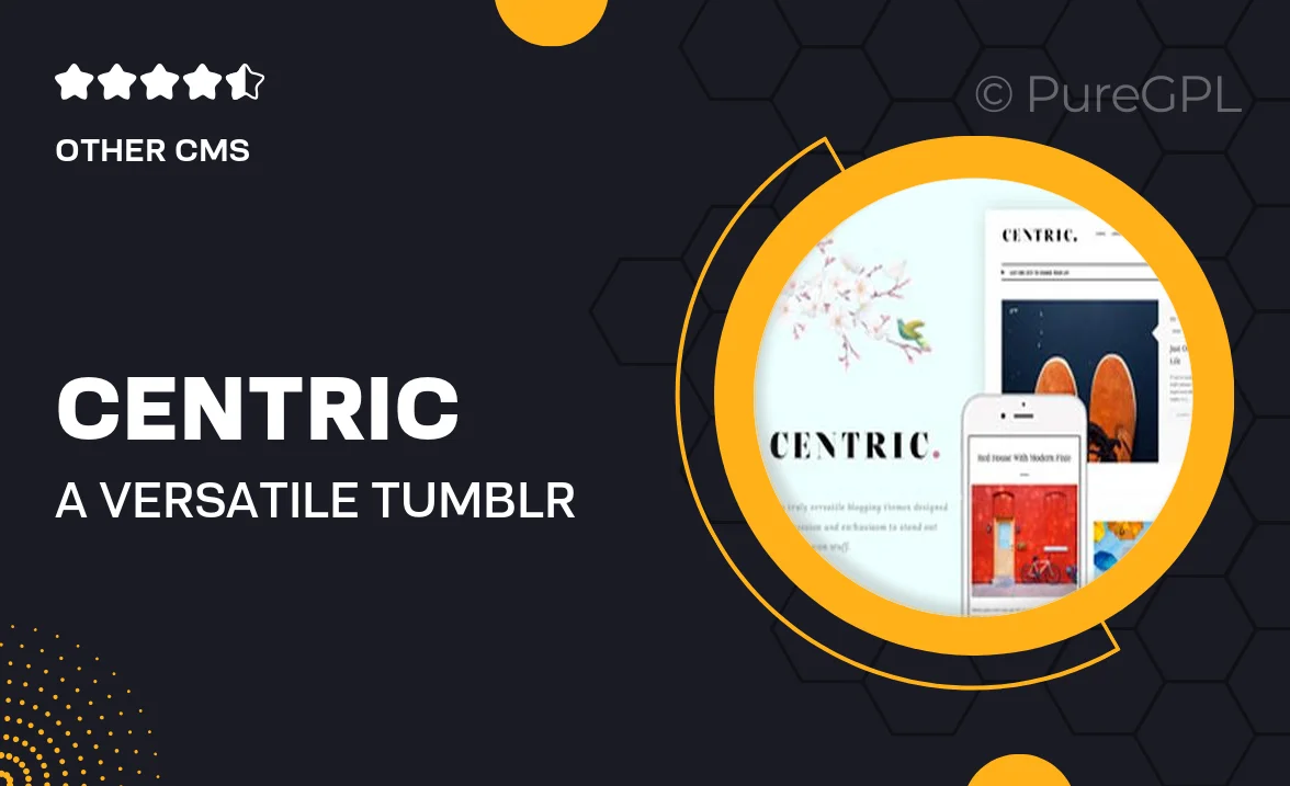 Centric – A Versatile Tumblr Theme