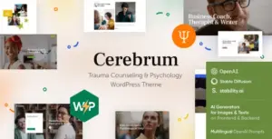 Cerebrum – Trauma Counseling & Psychology WordPress Theme