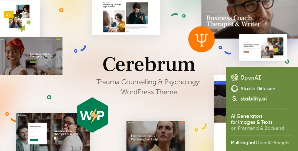 cerebrum trauma counseling psychology wordpress theme 1