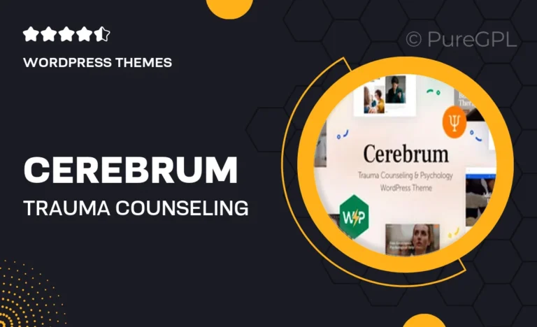 cerebrum trauma counseling psychology wordpress theme