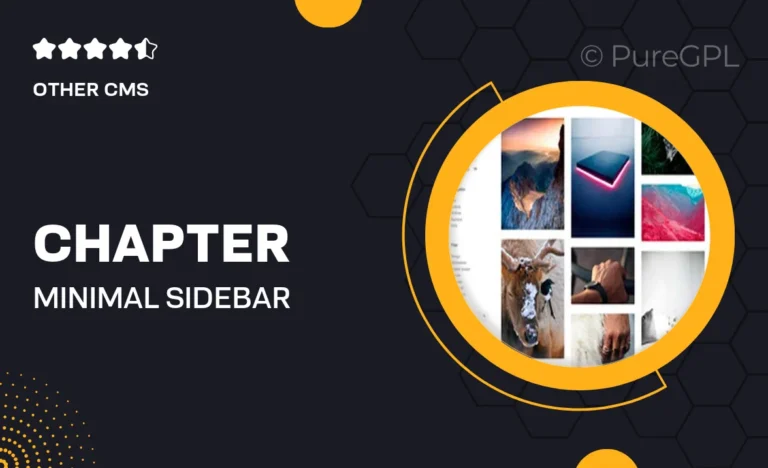 chapter minimal sidebar tumblr theme
