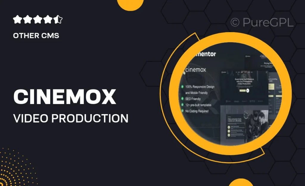 Cinemox – Video Production Company Elementor Pro Template Kit 26 Cinemox – Video Production Company Elementor Pro Template Kit