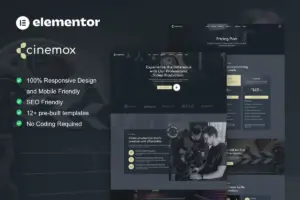 Cinemox – Video Production Company Elementor Pro Template Kit